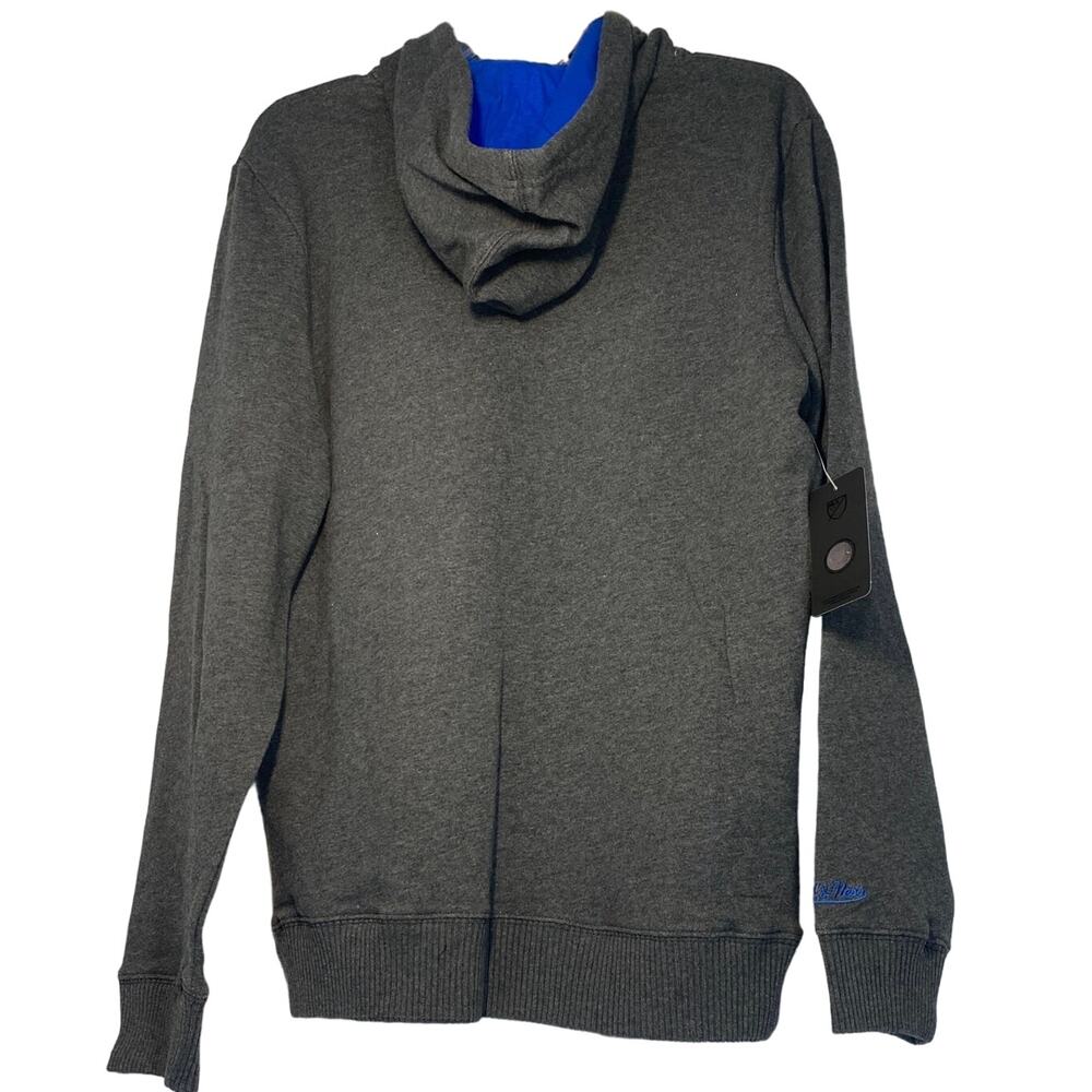Mitchell & Ness Kansas City Wizards MLS Hoodie Gray Blue Small FPHD1225-KCWYYPPB - Picture 4 of 9